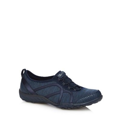 Navy 'Fortune' breathe easy trainers